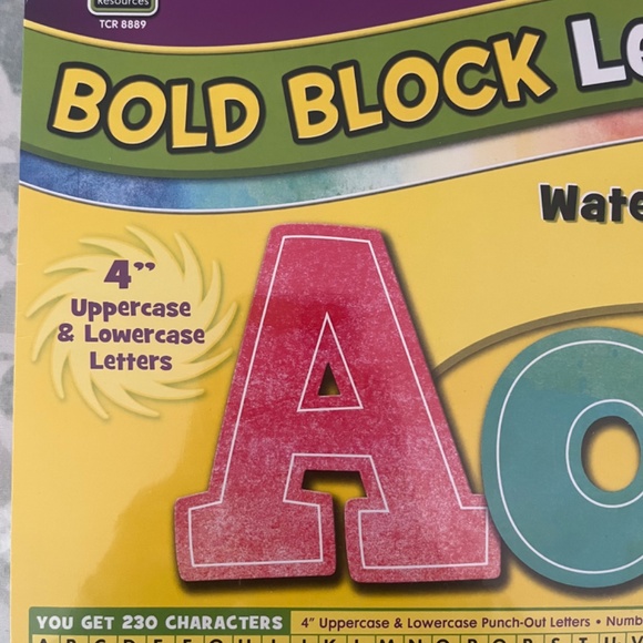 NWT Bold Block Letters - Picture 4 of 4